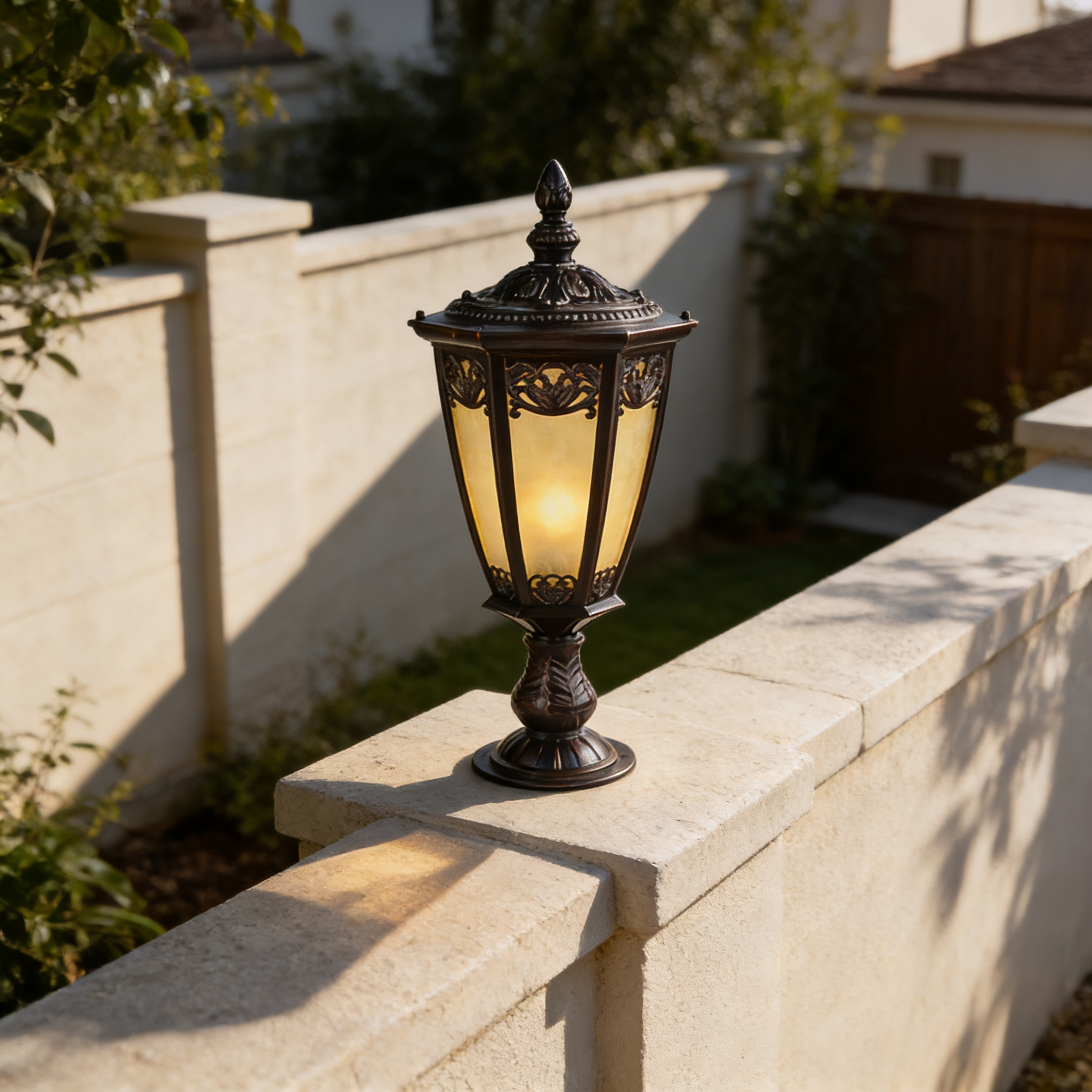 Luxury Aluminum Outdoor Pillar Lighting for Villa Gate, Fence and Entrance Design