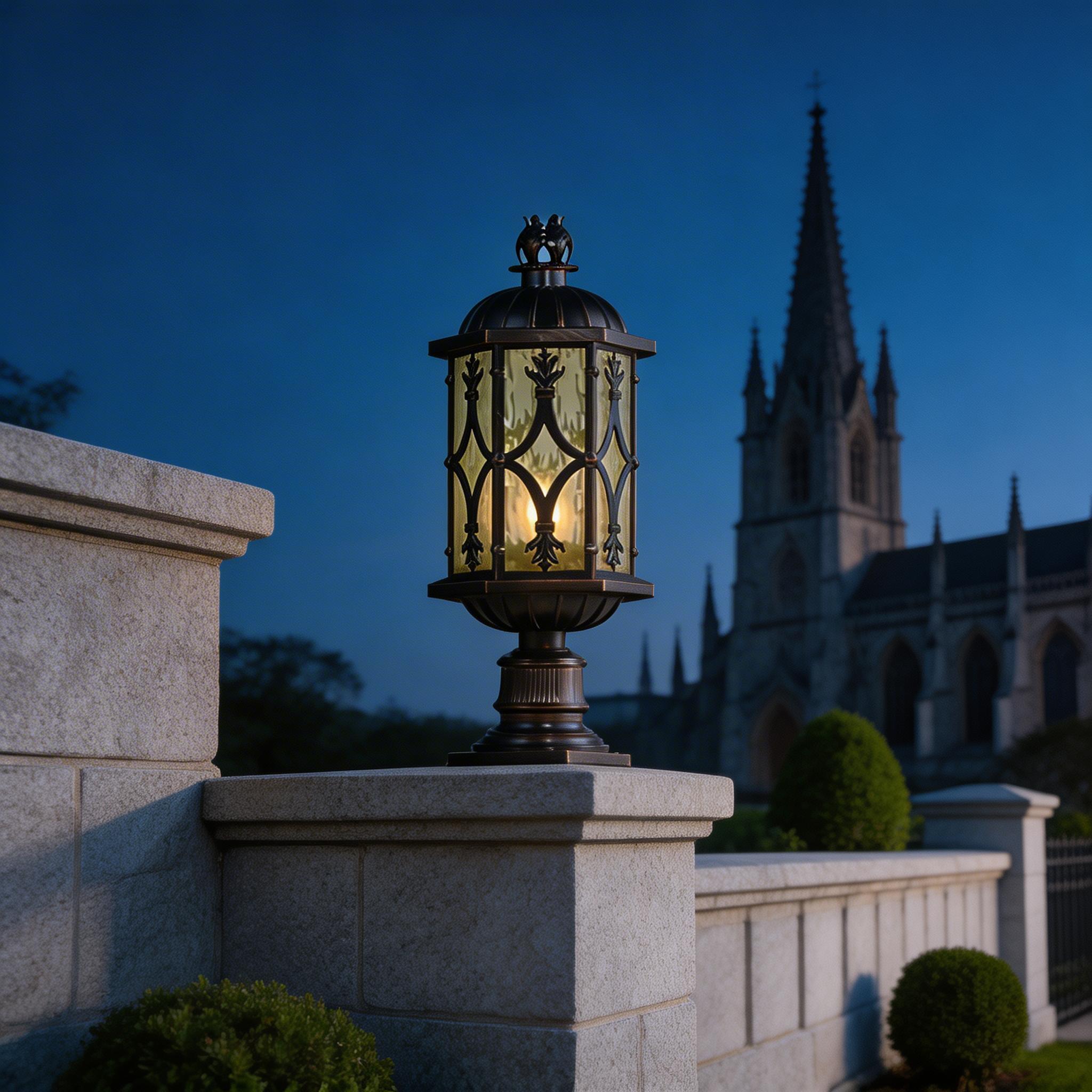 Weather Resistant Aluminum Pillar Lights for Outdoor and Gate Column Use