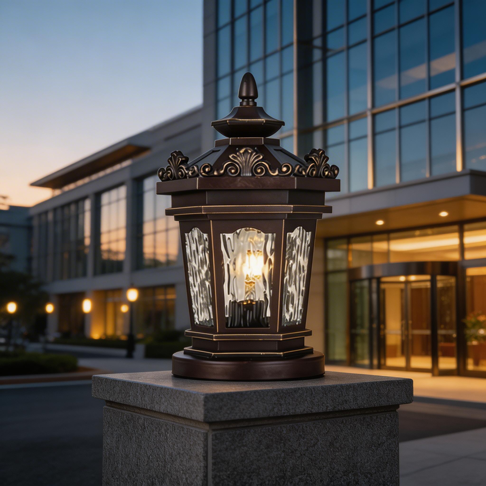 Modern LED Aluminum Pillar Lights for Courtyard Gate and Landscape Illumination