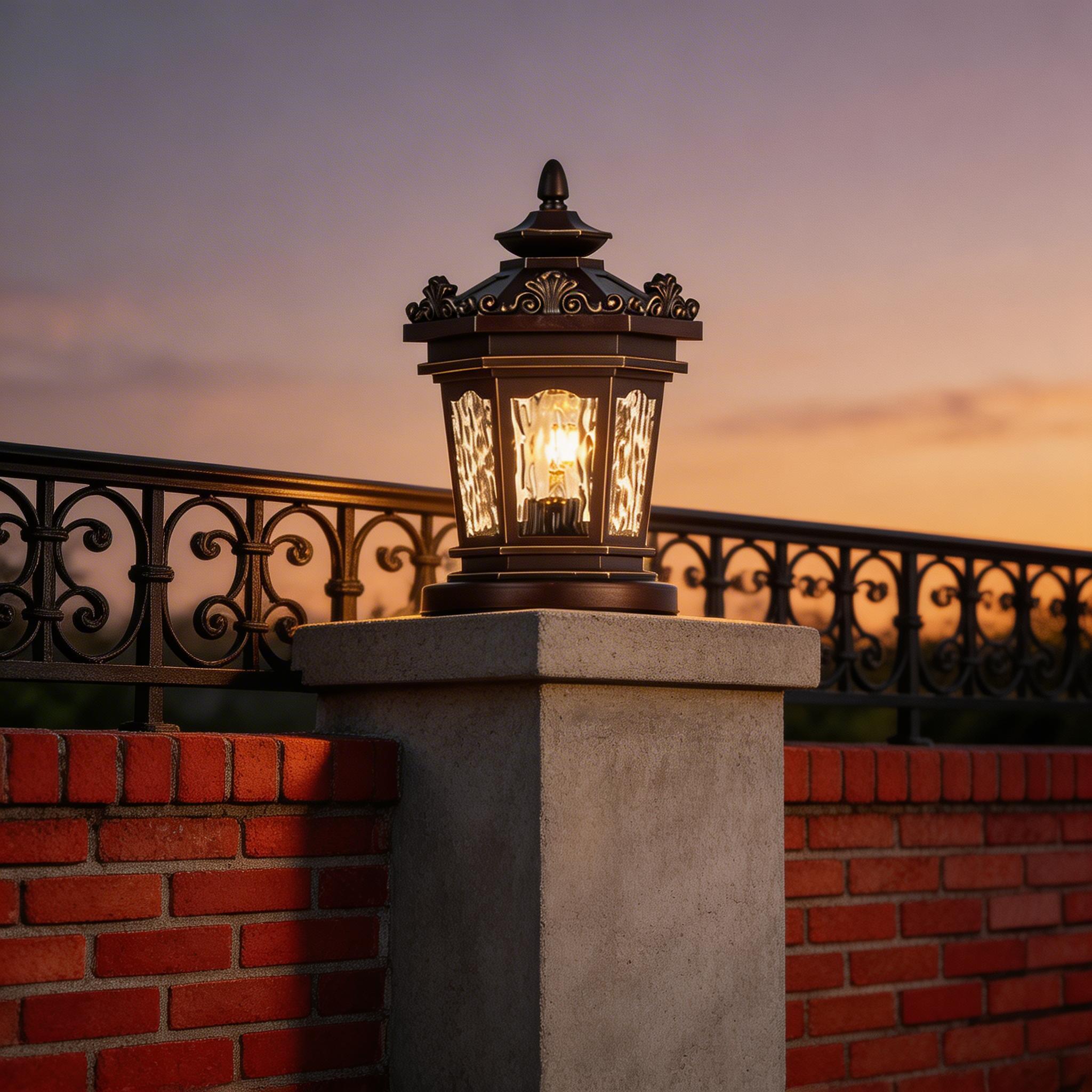 Modern LED Aluminum Pillar Lights for Courtyard Gate and Landscape Illumination