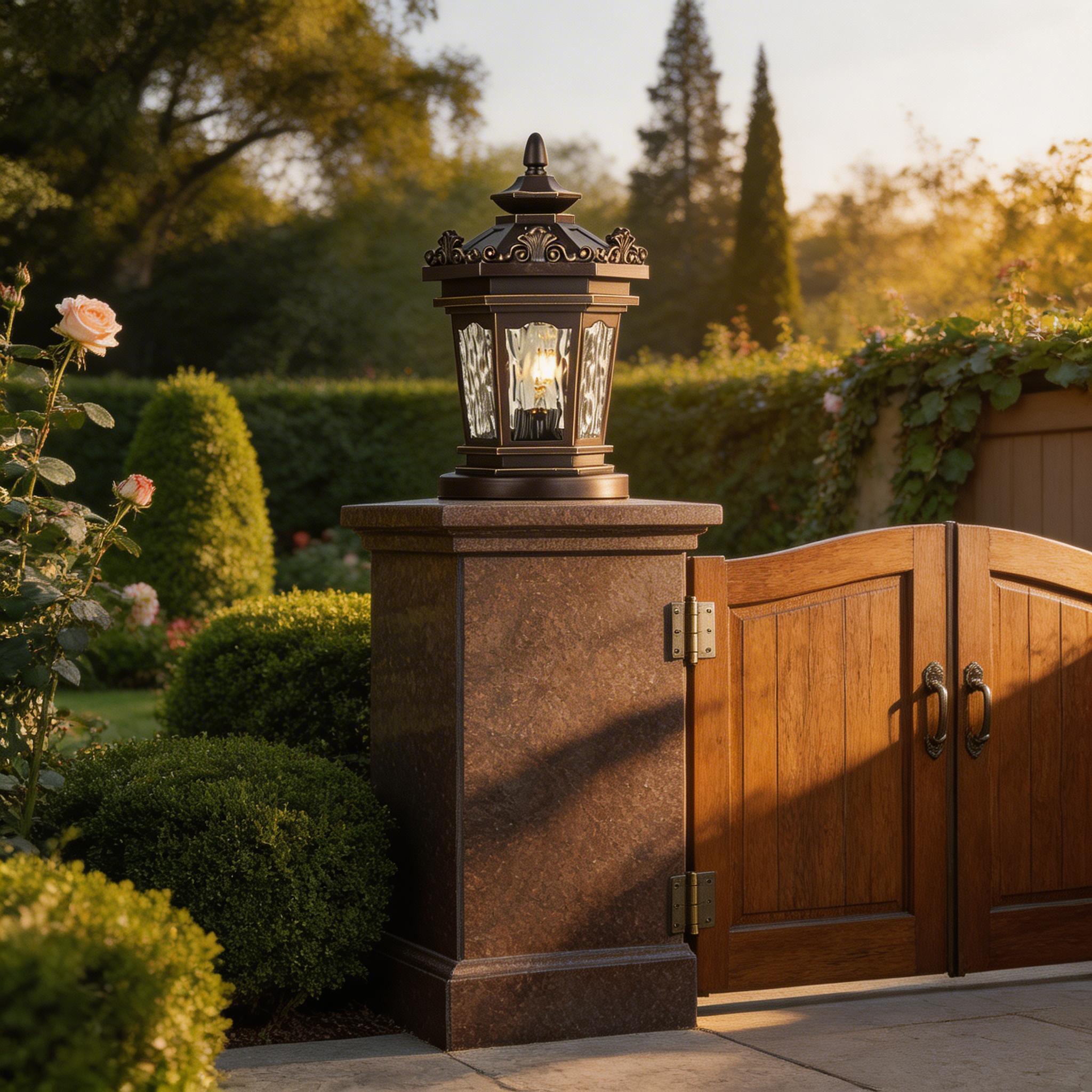 Modern LED Aluminum Pillar Lights for Courtyard Gate and Landscape Illumination
