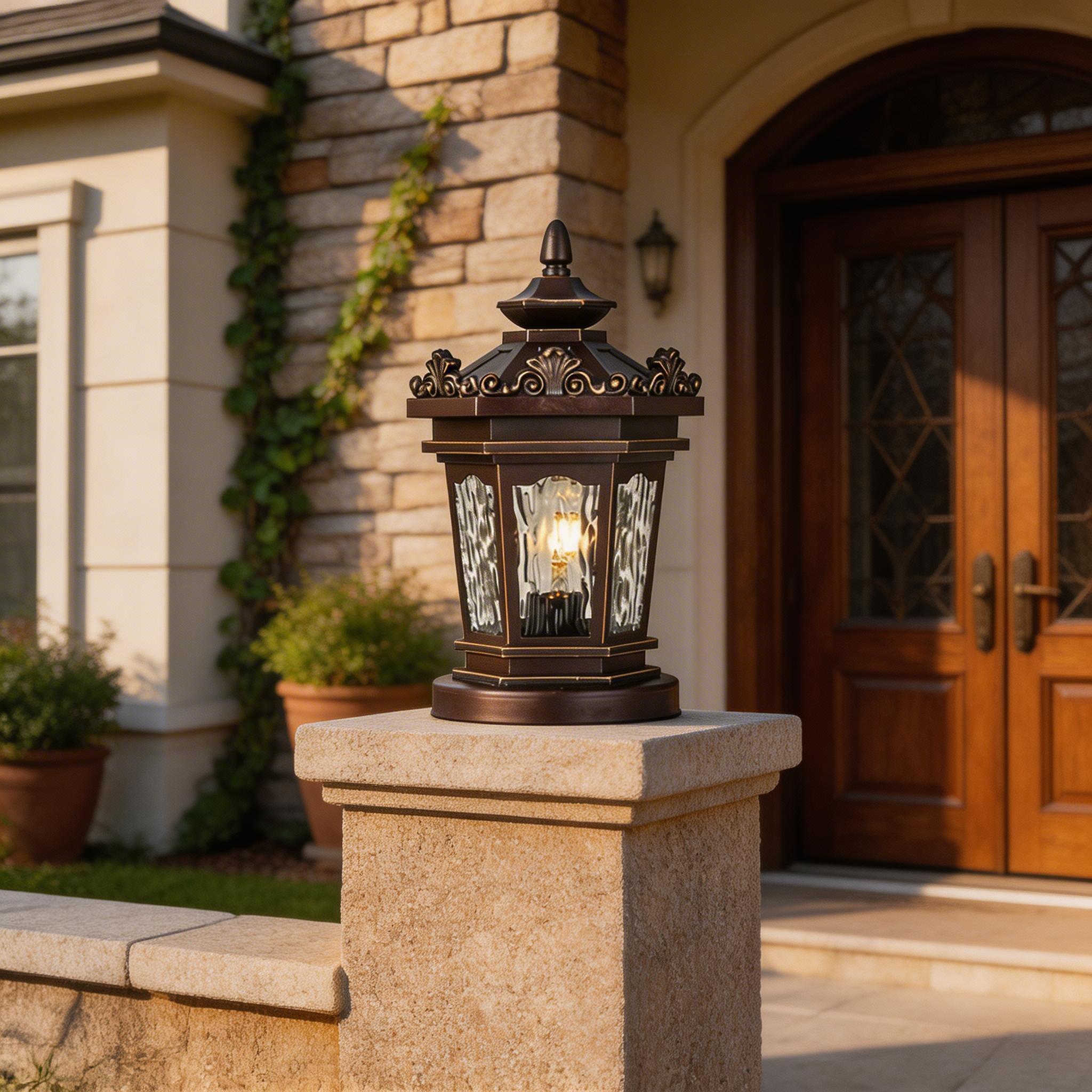 Modern LED Aluminum Pillar Lights for Courtyard Gate and Landscape Illumination