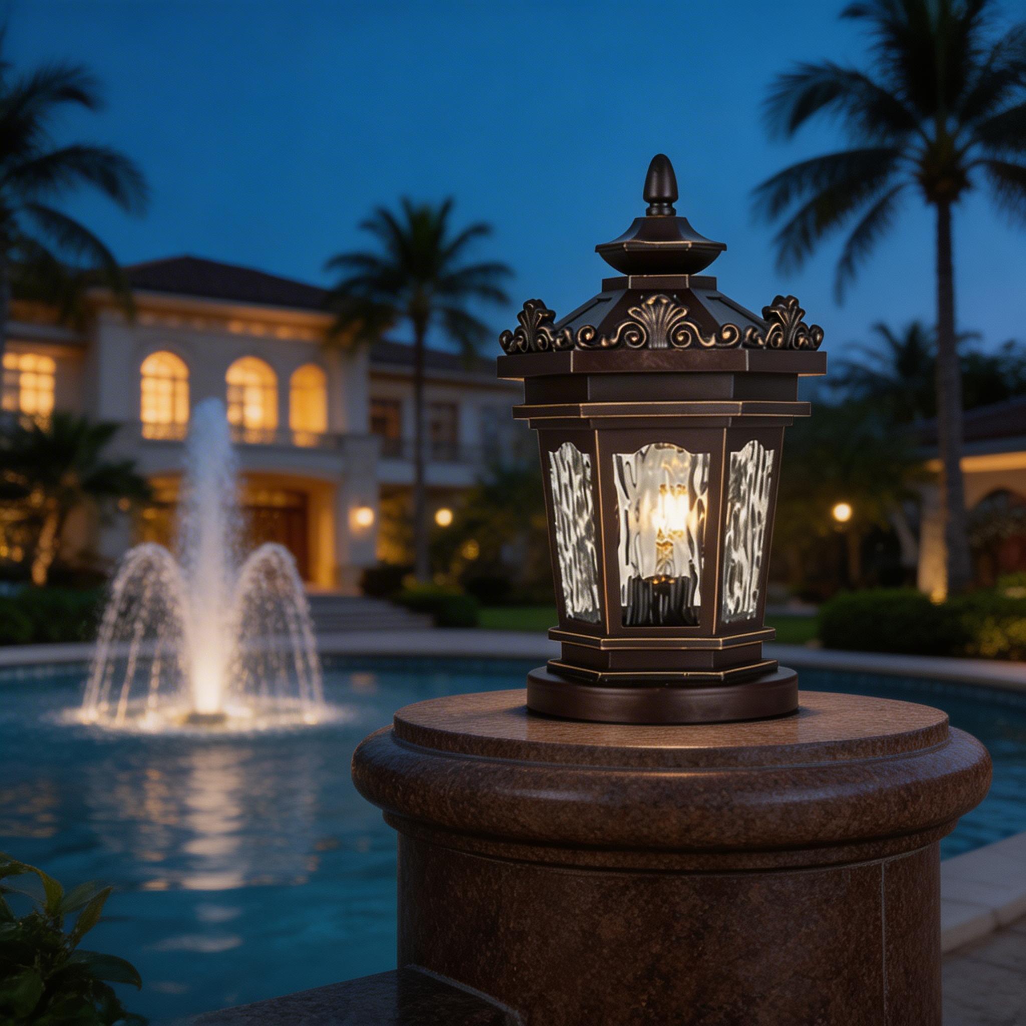 Modern LED Aluminum Pillar Lights for Courtyard Gate and Landscape Illumination