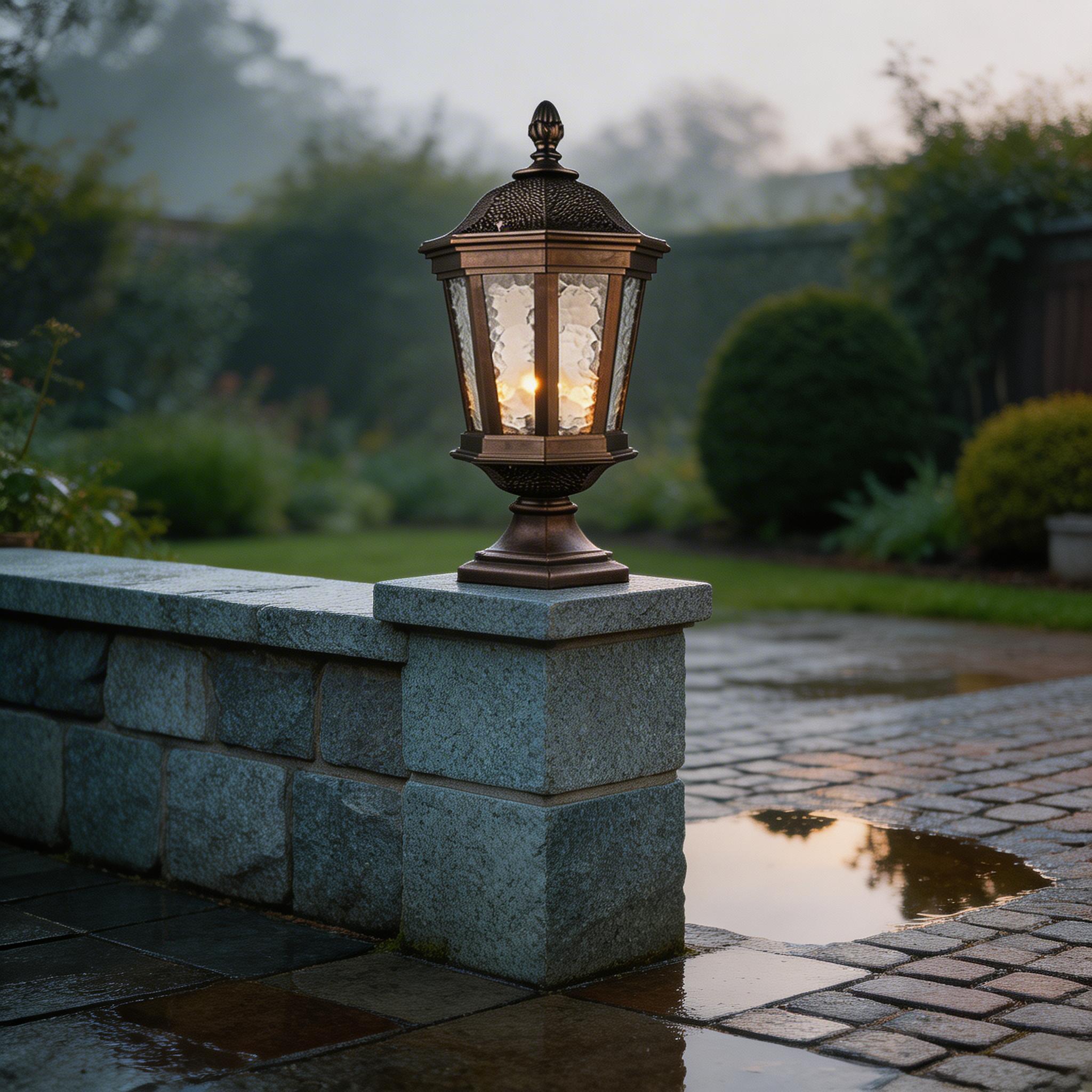Modern Aluminum Outdoor Pillar Lights for Gate Pillar and Garden Lighting