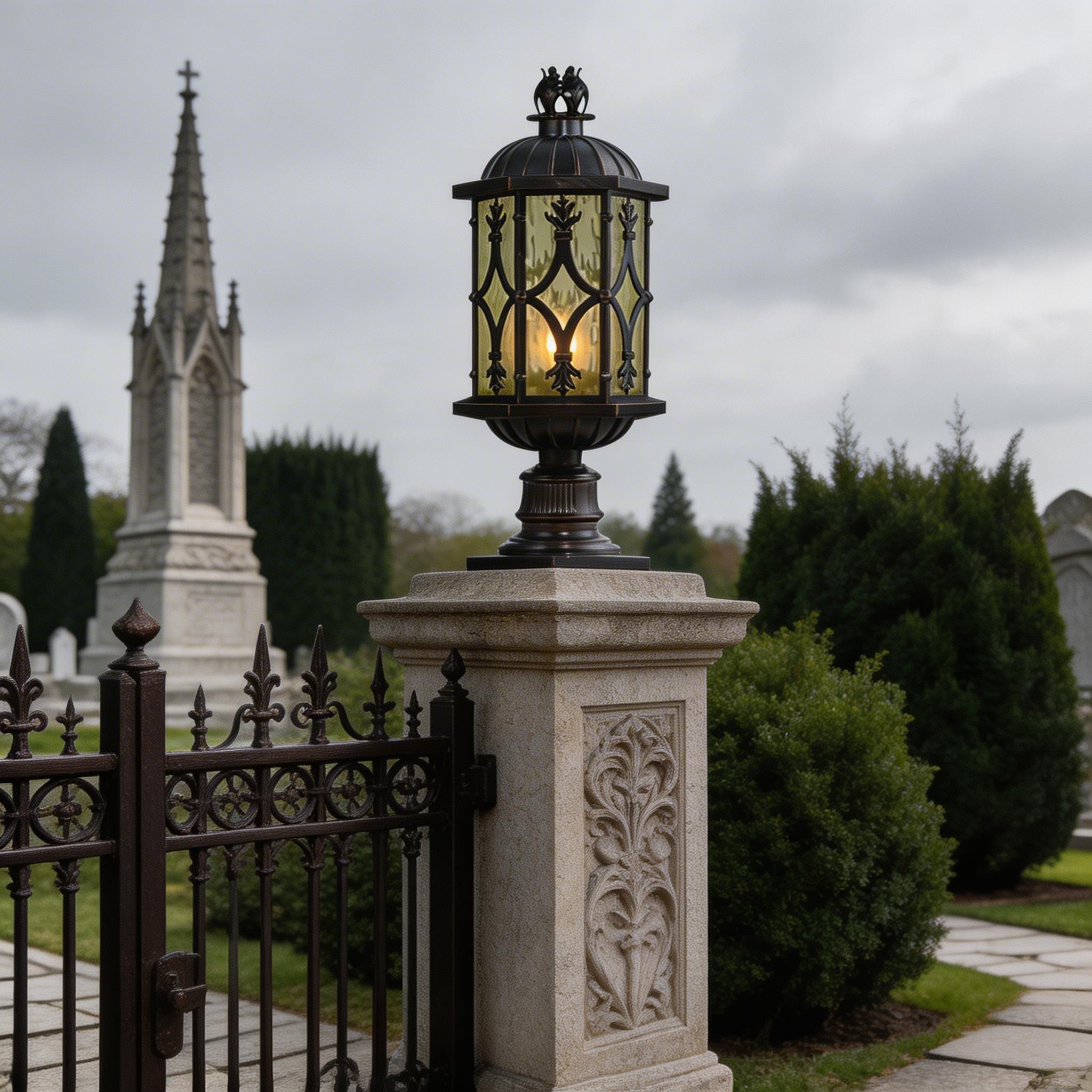 Weather Resistant Aluminum Pillar Lights for Outdoor and Gate Column Use