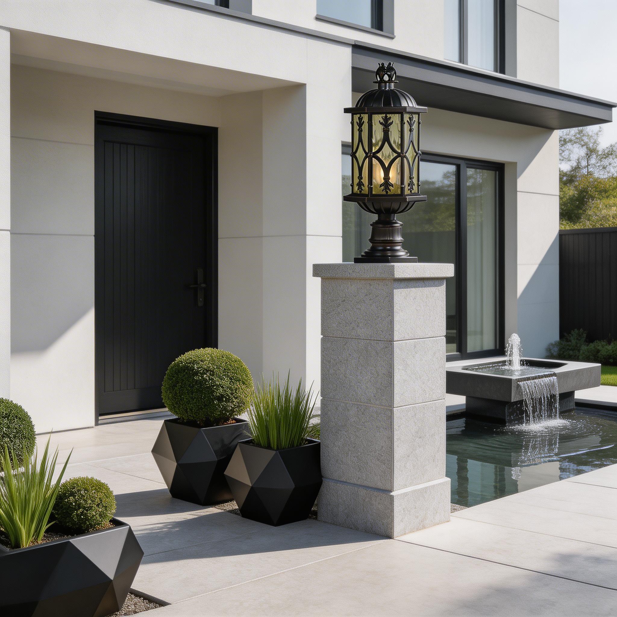 Weather Resistant Aluminum Pillar Lights for Outdoor and Gate Column Use