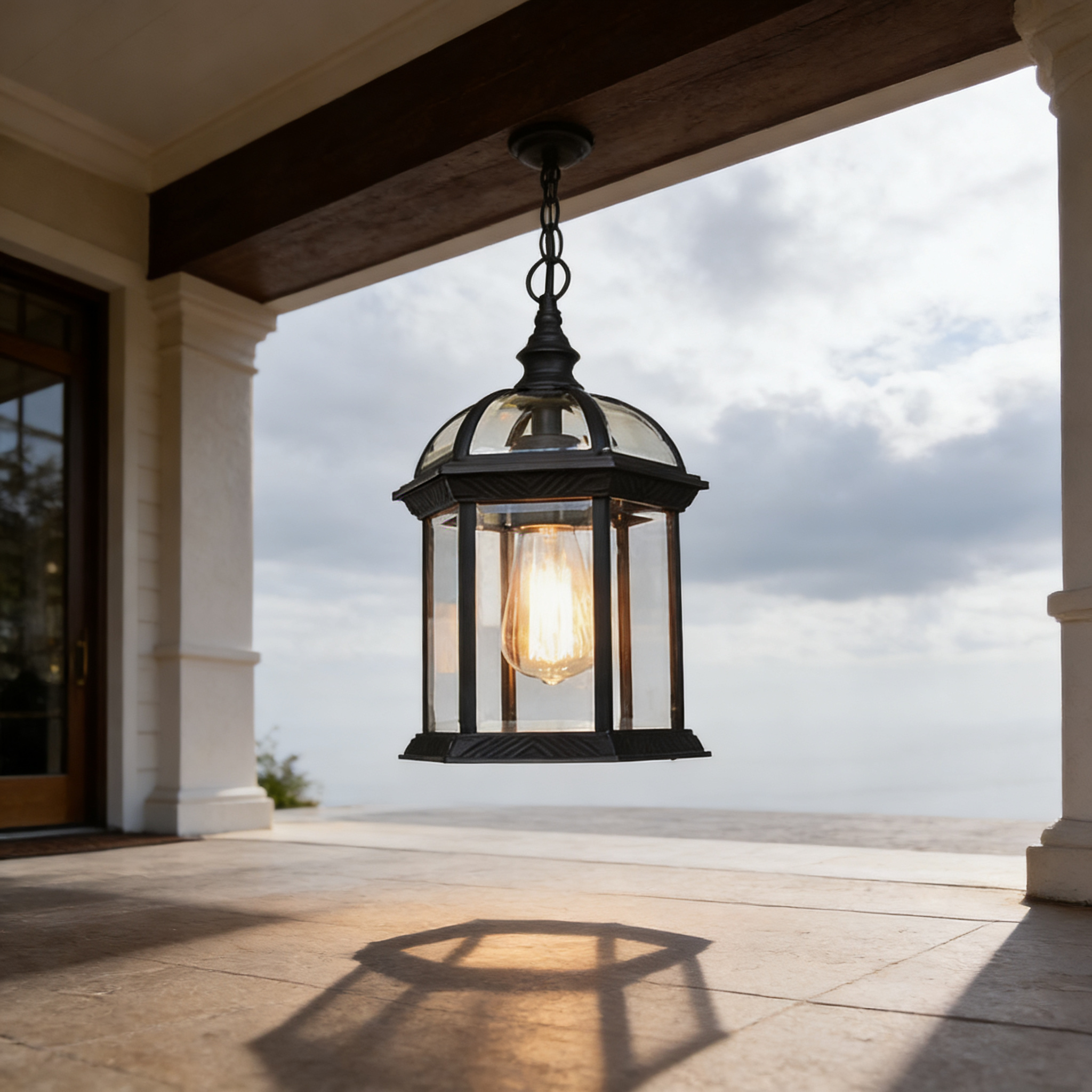 Luxury Outdoor Pendant Lighting Aluminum Hanging Lights for Villa and Hotel Projects