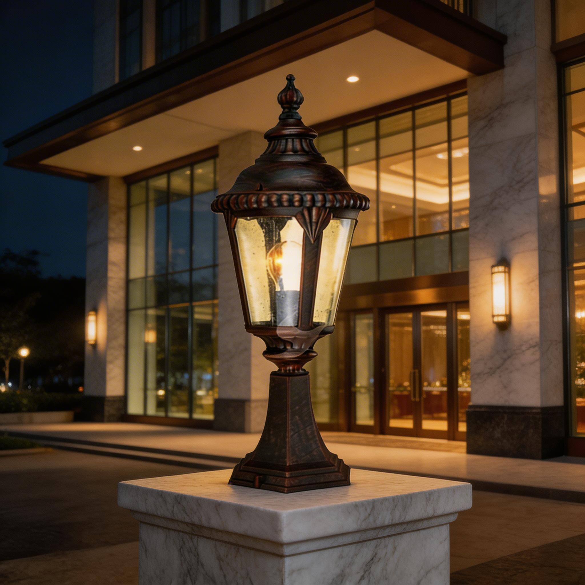 New Style Aluminum Outdoor Pillar Lights for Gate Pillar and Entryway Lighting