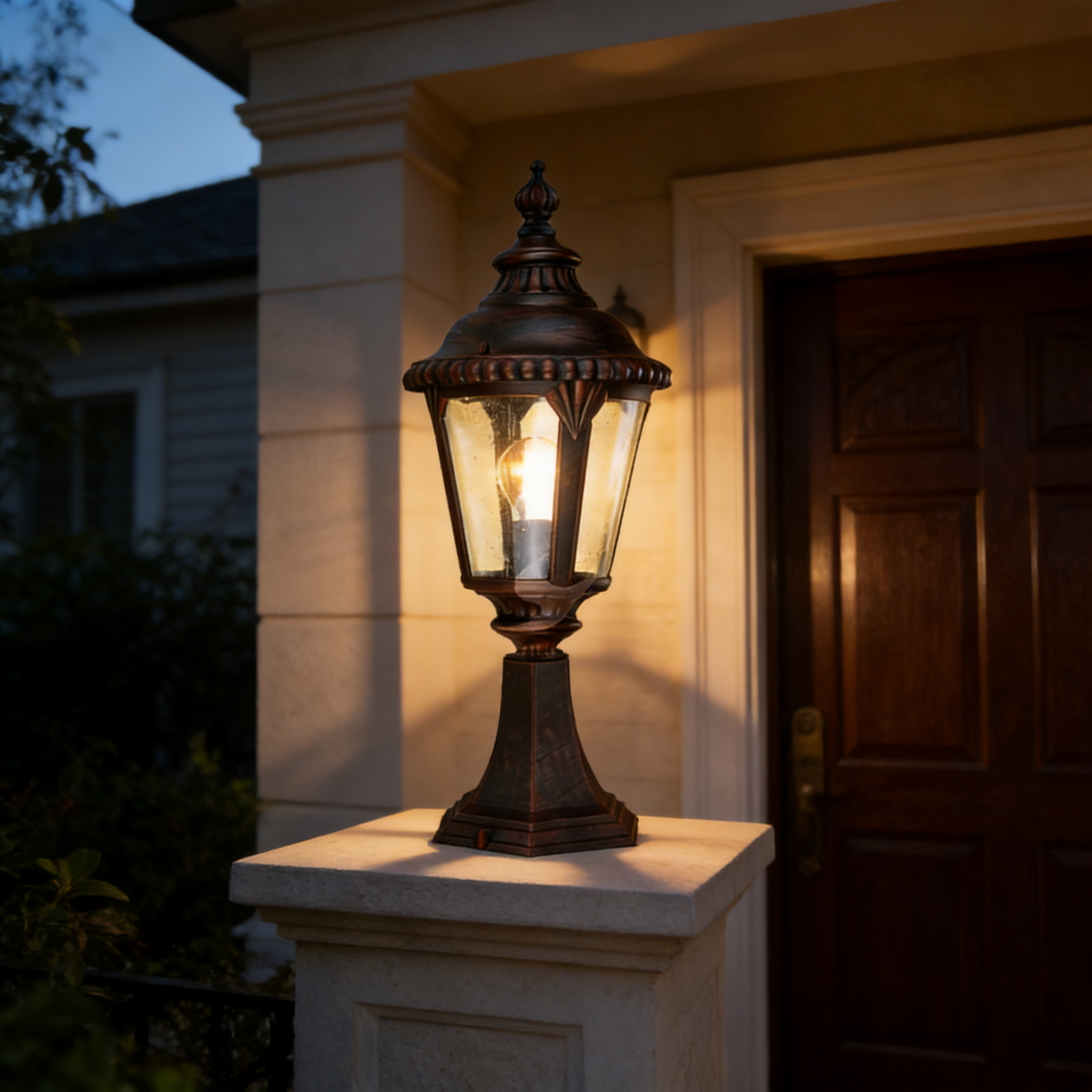 New Style Aluminum Outdoor Pillar Lights for Gate Pillar and Entryway Lighting