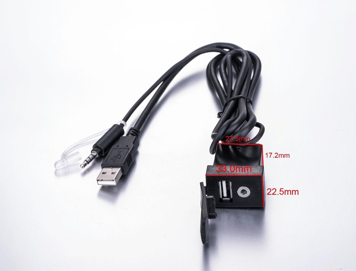 USB/Aux Extension Cable Compatible with Toyota Stereo Car Audio 70CM Long
