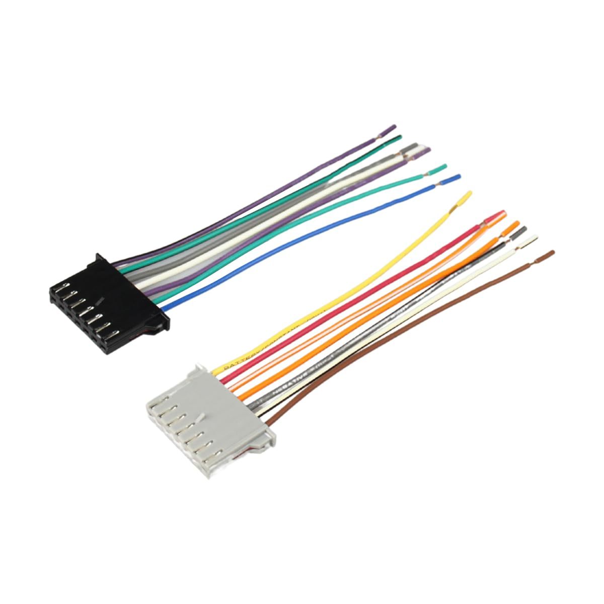 Reverse Wiring Harness Male Plug Adapter for Install of Factory OEM Radio Stereo