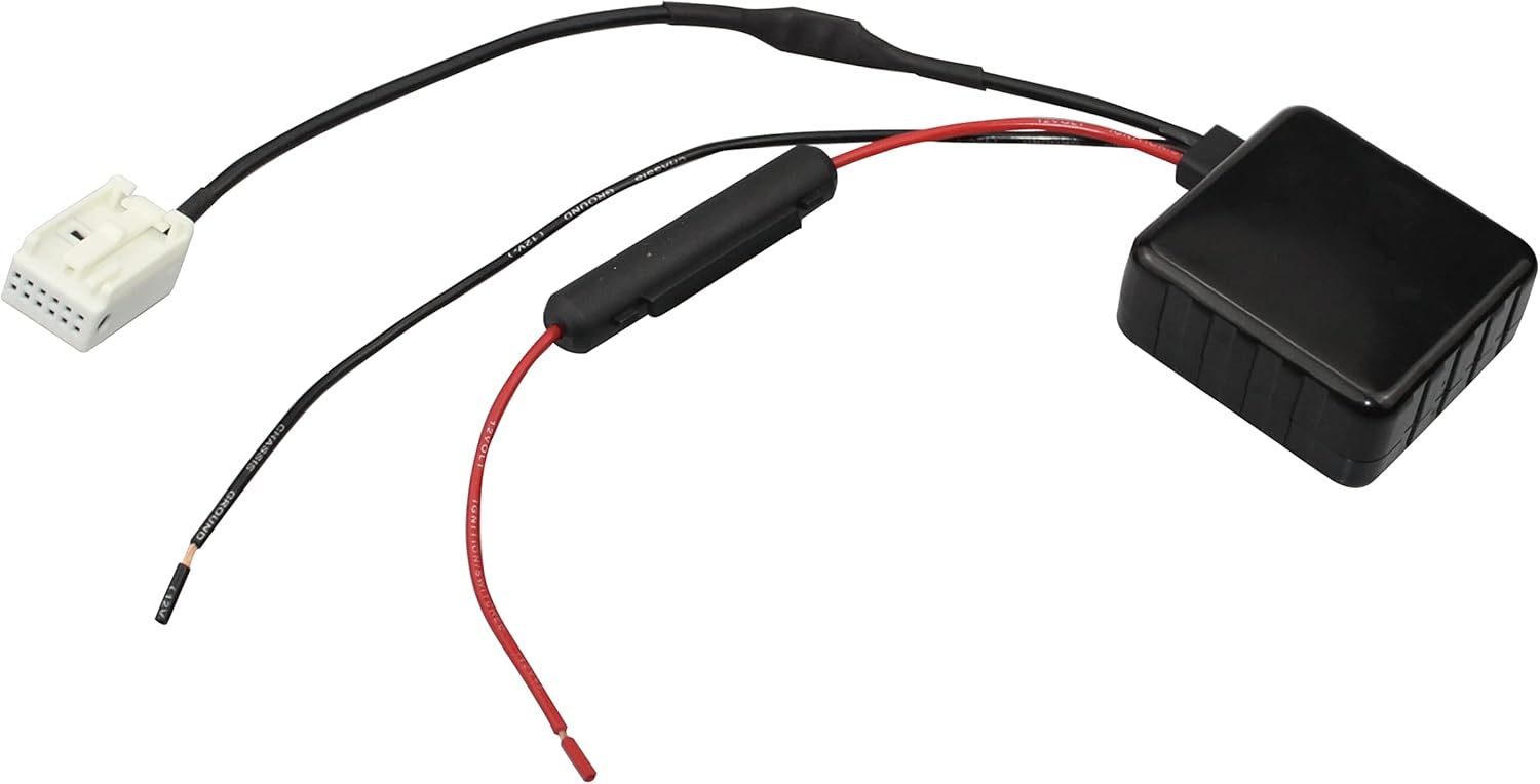 Bluetooth Module Compatible with BMW E60 E63 E65 E81 E82 E90 E91 E92 Stereo Aux Cable Car Audio Cable Compatible with iPod iPad Mini Pro iPhone with Filter