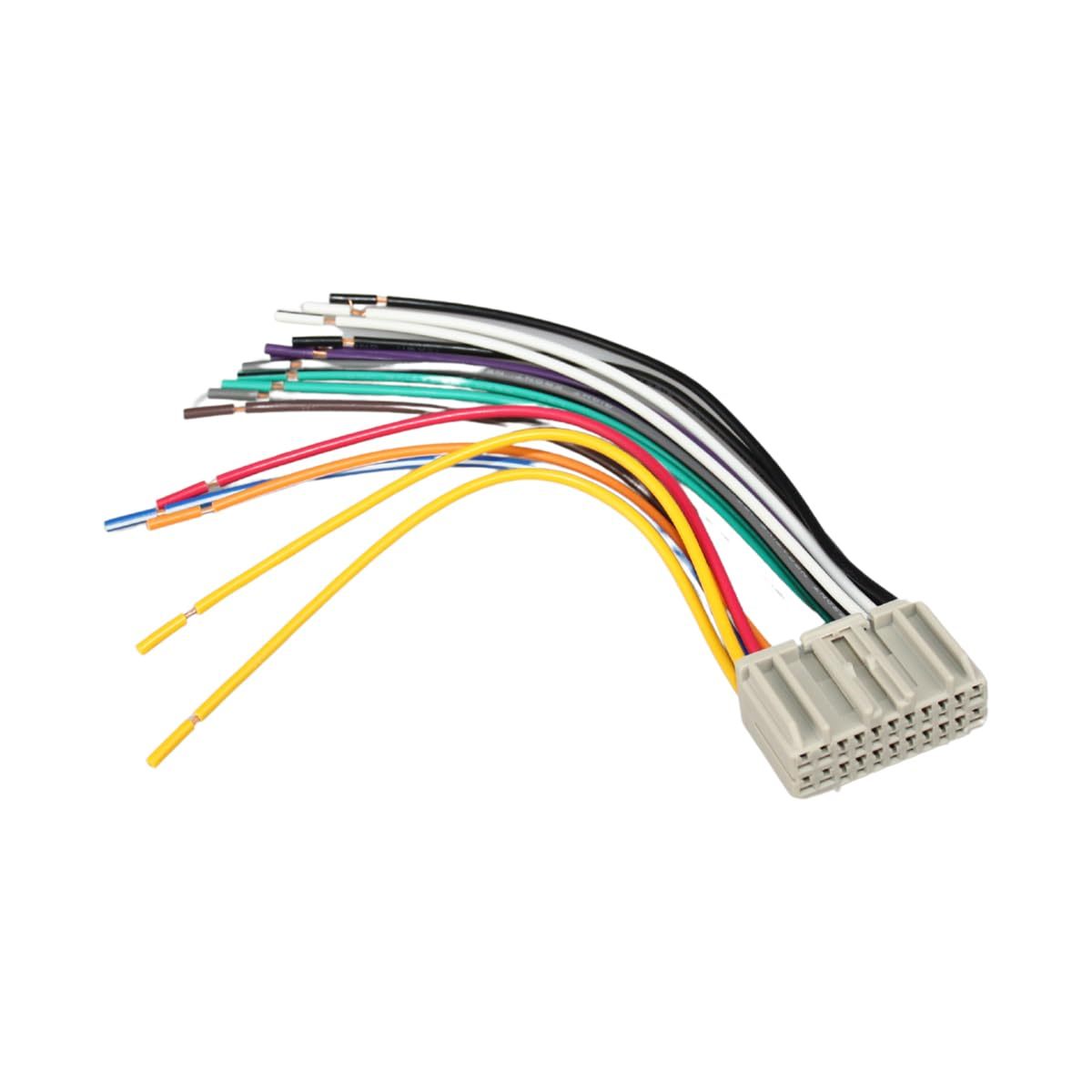 Factory Radio Installation OEM Reverse Dash Male Wire Wiring Harness Cable Plug