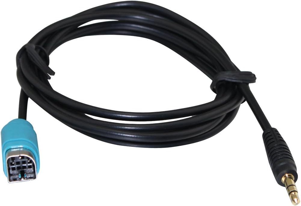 AUX Cable for Alpine KCE-237B Aux Input Cable Fullspeed to Mini Jack Adapter