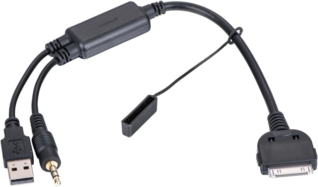 Aux Cable for BMW Series 3 Series 5 X3 X5 Stereo Music for iPod iPad iPhone 4 4S 30PIN Plug
