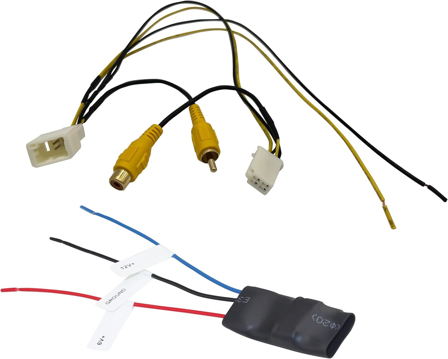6V Rear View Backup Camera Retention Harness to Aftermarket Stereo for 07-15 Mazda