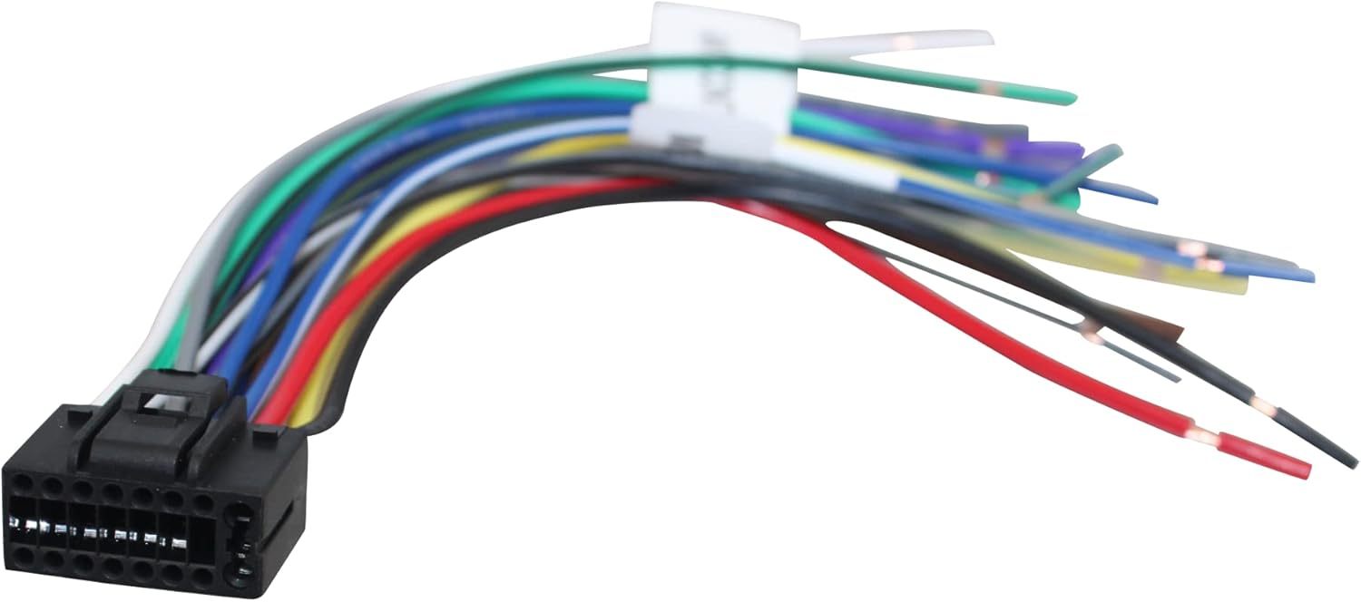 New Kenwood 2017 Into Stereo Wire Harness 16 Pin Aftermarket OEM Plug