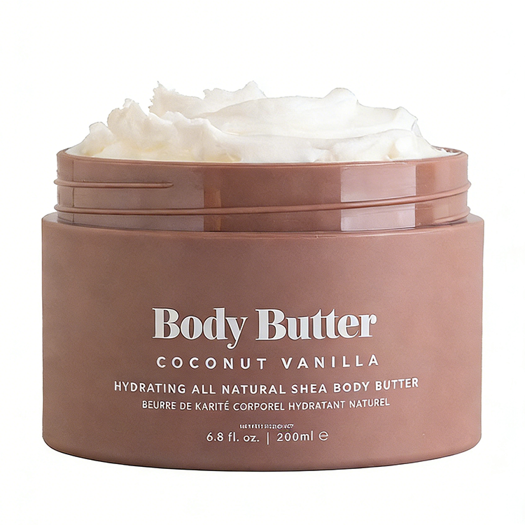 Cruelty-Free Vegan All Natural Shea Body Butter with Coconut for Dry Sensitive Skin Moisturizing,Fast-Absorbing Whipped Soothing Body Butter