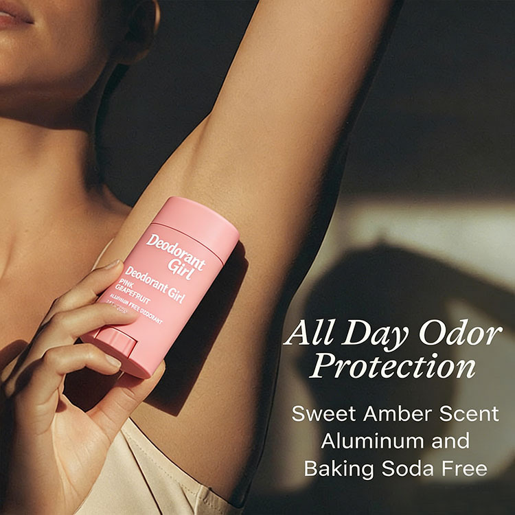 OEM Aluminum-Free Baking Soda-Free Deodorant for Girl Women Long-Lasting Odor Protection Natural Antiperspirant with Magnesium
