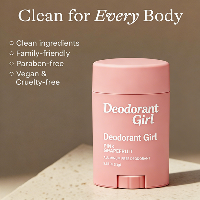 OEM Aluminum-Free Baking Soda-Free Deodorant for Girl Women Long-Lasting Odor Protection Natural Antiperspirant with Magnesium