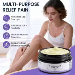 Custom Magnesium Lotion for Sleep, Pain & Leg Cramps, Nerve Pain Cream for Calming Muscles,Joints Cooling Relief& Relaxation