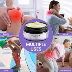 Custom Magnesium Lotion for Sleep, Pain & Leg Cramps, Nerve Pain Cream for Calming Muscles,Joints Cooling Relief& Relaxation