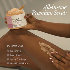 FDA GMP Skincare Manufacturer Custom Sugar Body Scrub Gentle Exfoliator for Moisturizing and Exfoliating Body, Face, Hand, Foot