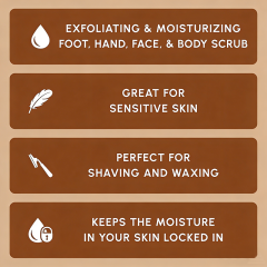 FDA GMP Skincare Manufacturer Custom Sugar Body Scrub Gentle Exfoliator for Moisturizing and Exfoliating Body, Face, Hand, Foot