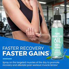 GMP SkinCare Manufacturer OEM Pure Magnesium Oil Spray for Sore Muscles, Feet, Joints and Leg Cramps, Helps with Sleeping and Post-Workout Recovery