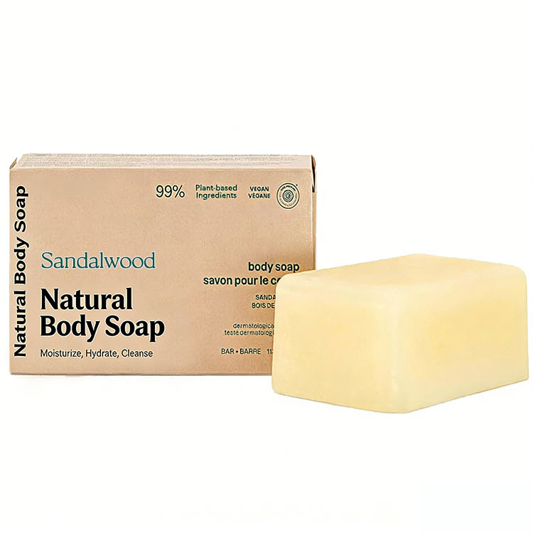 OEM ODM Handmade Cold Process Bar Soap for Men,Protects and Softens Dry Sensitive Skin with Coconut & Olive Oil, Sandalwood Scent