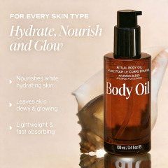 Private Label Lightweight Well-Absorbing Body Oil with Coconut Oil Jojoba Oil Nourishes Dry Skin for Long-lasting Hydration