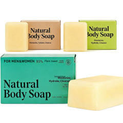 Private Label Bar Soap Manufacturer Plant Based Body Bar with Essential Oil for Dry Oily Sensitive Skin Fresh Body and Facial Cleanser