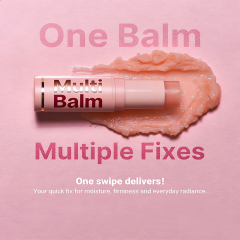 Custom Wrinkle Bounce Multi Balm Stick with PDRN Collagen All-in-One Hydrating Lip Balm Eye Cream Neck Cream Make Up Base & Face Mist Moisture Stick