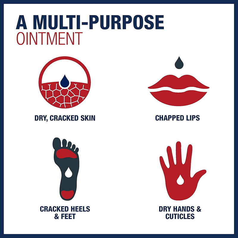 OTC Facility Custom Multi-Purpose Healing Ointment, Skin Protectant and Body Moisturizer For Dry, Cracked Skin, Chapped Lips, Minor Cuts and Burns, Advanced Moisturizing Barrier Cream