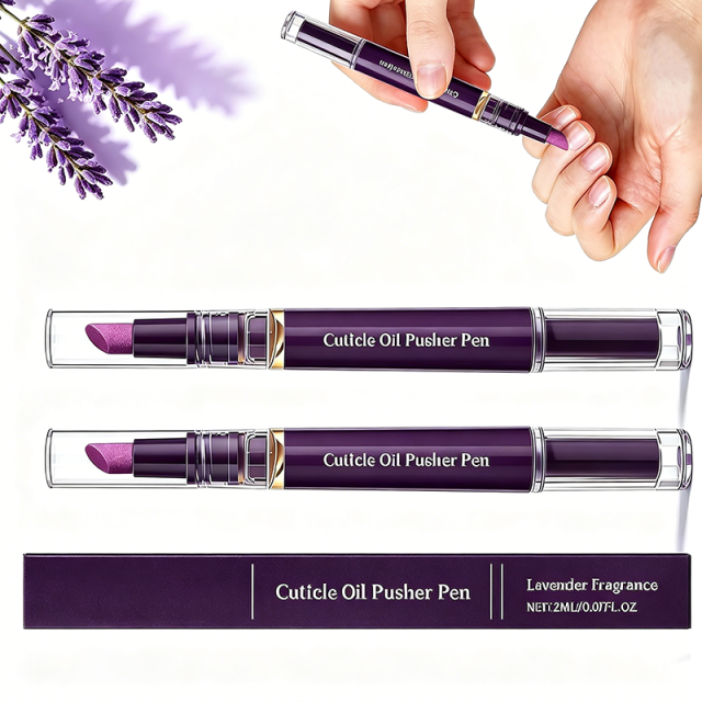 Custom Push & Buff 2-in-1 Cuticle Care Treatment Pen-Exfoliates,Polishes and Smooths Cuticles Easy Mess-Free Nail Care on the Go