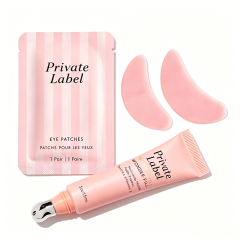 Custom Under Eye Mask Patches &Eye Serum with Retinal Niacinamide Correction for Puffy Eye Bags Fine Lines Dark Circles Wrinkles