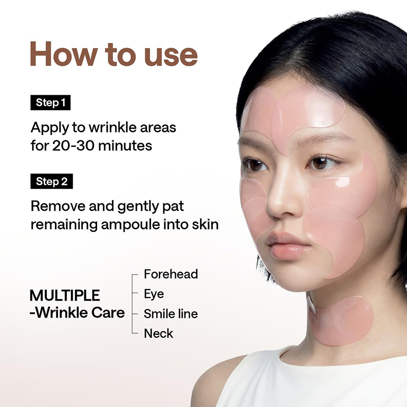 Custom Under Eye Mask Patches &Eye Serum with Retinal Niacinamide Correction for Puffy Eye Bags Fine Lines Dark Circles Wrinkles
