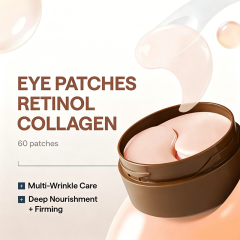 Private Label Naturals Retinol Collagen Eye Gels Mask to Depuff, Hydrate, Brighten and Cool, Reduce Dark Circles and Fine Lines