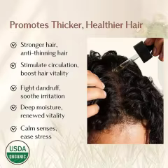 FDA OEM 100% Pure Rosemary Oil for Scalp Health Hair Growth Oil Infused with Jojoba Castor Oil Nourishing Volumizing Hair Serum