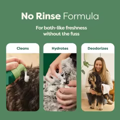 GMP OEM Waterless Dog Dry Shampoo & Conditioner Convenient No-Rinse Wash for Travel Cleaning Conditioning & Detangling