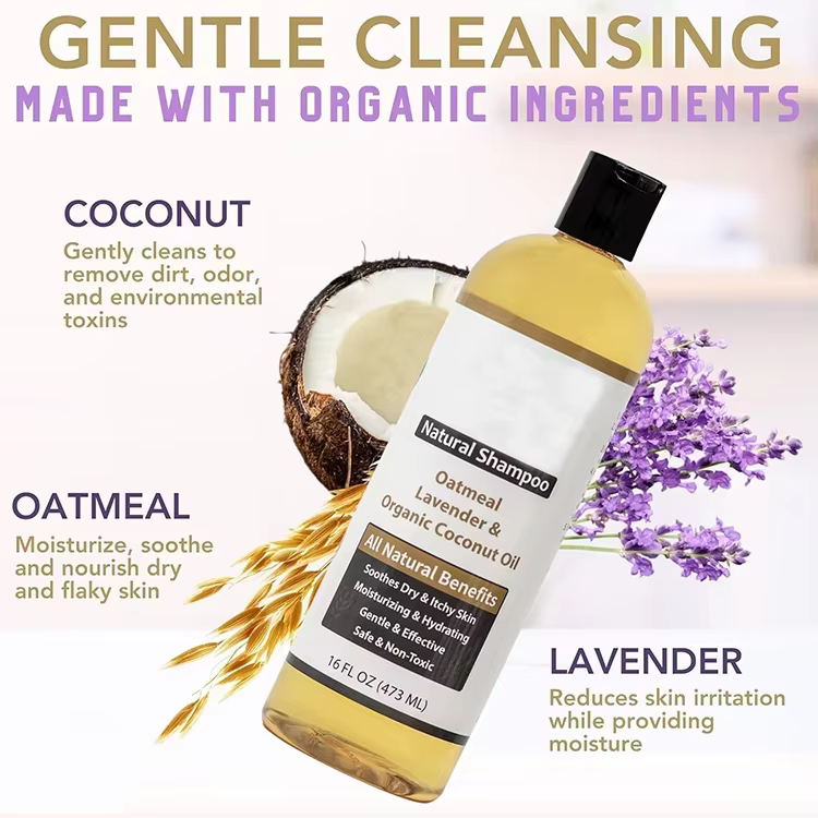 OEM All Natural Hypoallergenic Dog Deodorizing Shampoo with Aloe Oatmeal Soothing for Dry Itchy Allergy Sensitive Skin