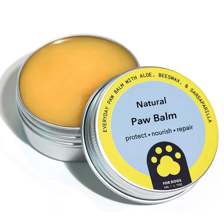 GMP Facility Custom Natural No Alcohol Preservative Free Revitalizing Dog Paw Balm with Olive Oil Nourish & Repair Damaged Paw