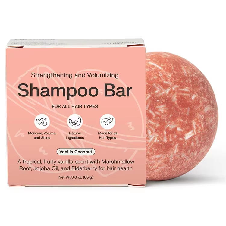 Private Label Solid Shampoo Bar for Hair Growth, Natural Moisturizing Nourishing Formula Hair Soap for Thinning Damaged Dry Hair