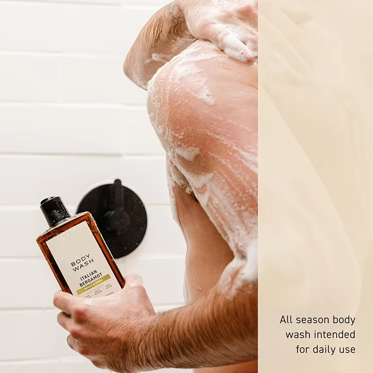GMP Facility Custom Men SkinCare Product Rich-Lathering Body Wash Fresh Cologne Scent Cleans,Moisturize and Nourish Skin
