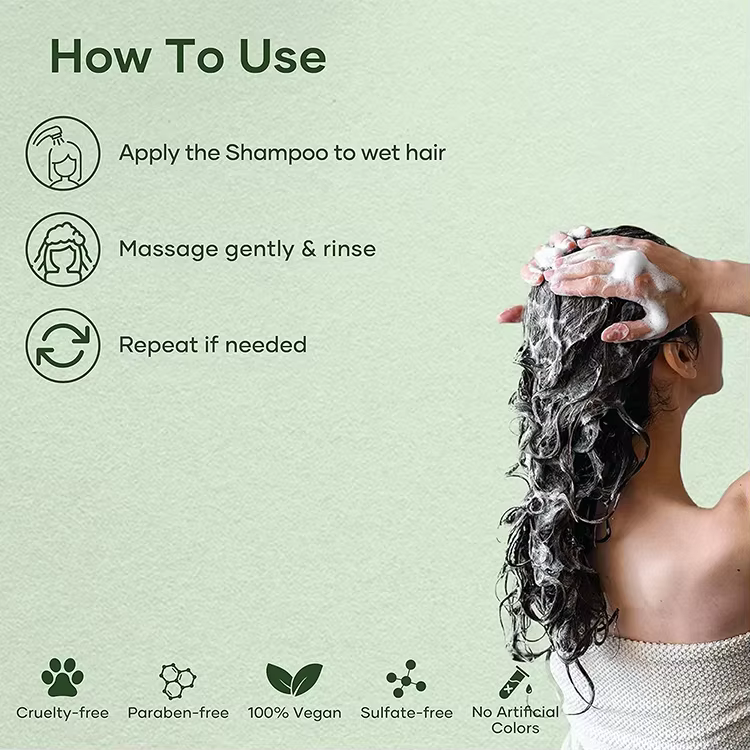 Private Label Men's Everyday Shampoo with Natural Tea Tree Oil for Stronger Healthier Hair