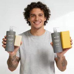 OEM 2in1 Daily Shampoo Conditioner for Men Natural Nourishing Shampoo and Conditioner Set Improves Hair Volume & Strength