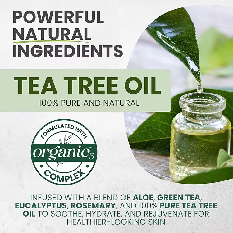 OEM Tea Tree Lavender Body Wash Helps Soothe Itchy Dry Skin Antibacterial & Antifungal Support for Body Odors and Acne