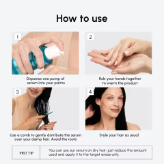 OEM Hair Oil for Frizzy Hair with Argan Oil Protein Hair Serum for Dry and Curly Hair Gloss Frizz Control Keratin Hair Treatment