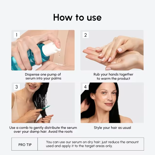 OEM Hair Oil for Frizzy Hair with Argan Oil Protein Hair Serum for Dry and Curly Hair Gloss Frizz Control Keratin Hair Treatment