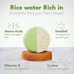 Private Label Rice Water Shampoo Rice Protein Conditioner Bar for Hair Growth, Repair Damage, Prevent Split Ends & Boosts Shine